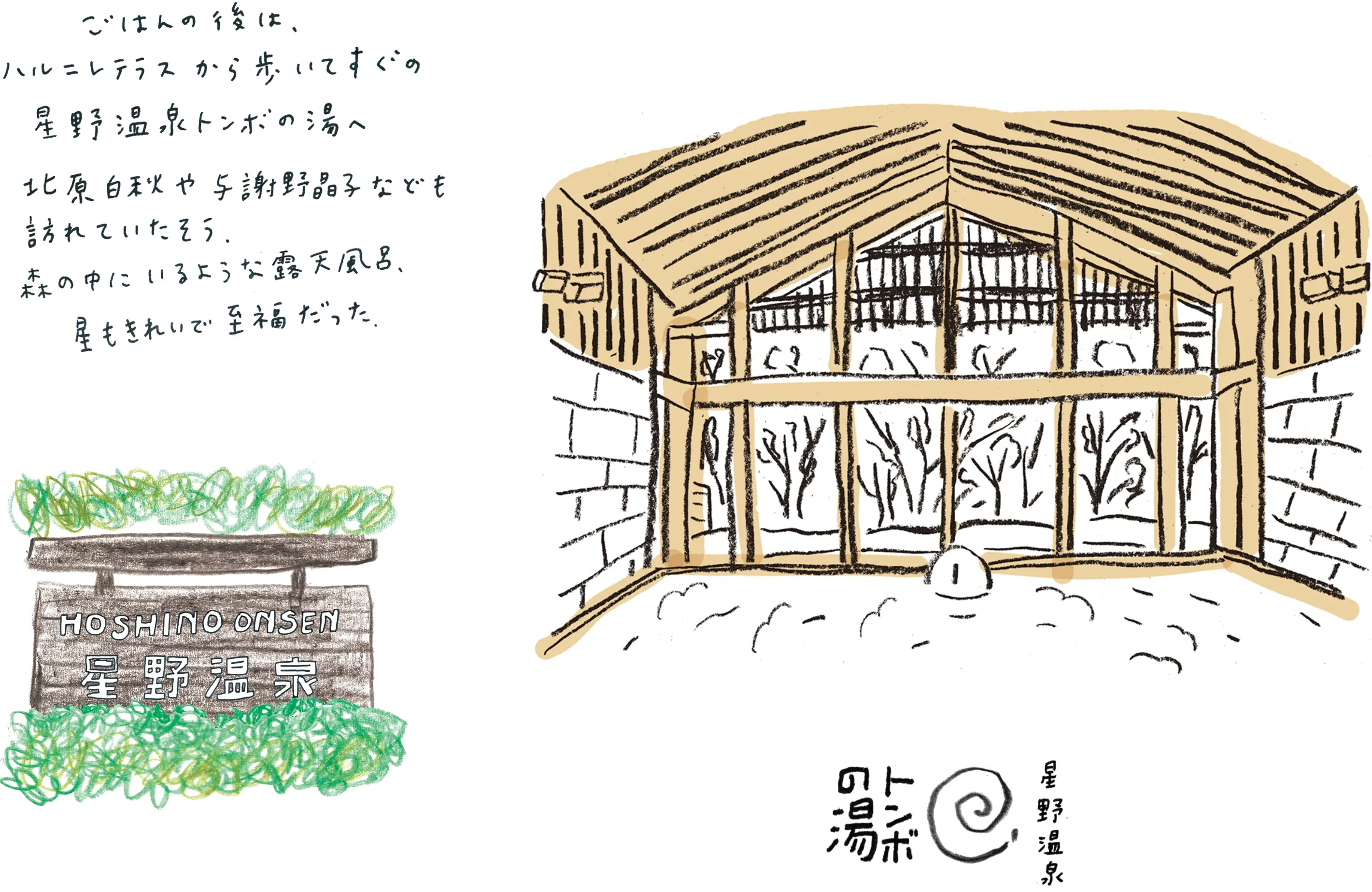 Hot Spring Bath at Hoshino Onsen Tombo-no-Yue